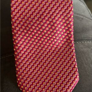 CHARVET TIE! Stylish Red and Orange Men's Tie.